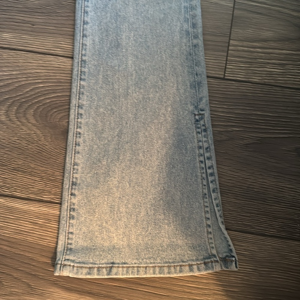 Blank NYC Light Blue Flare Jeans the Hoyt mini flare nwt size 25 - Picture 2 of 11